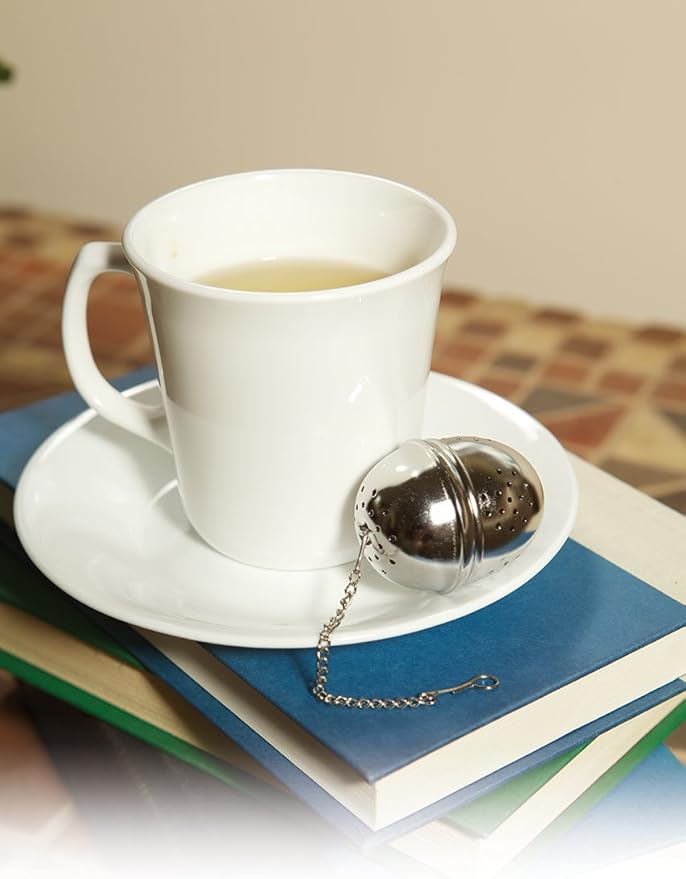 Fox Run Craftsmen, us kitchen, FOXW9 Stainless Steel Tea Ball, 1.5 x 1.5 x 6.25 inches, Metallic