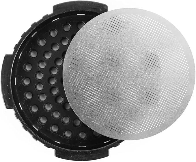 watchget Stainless Steel Reusable Filter Disc Metal Coffee Filter Fit for AeroPress Coffee Makers 1 Pack