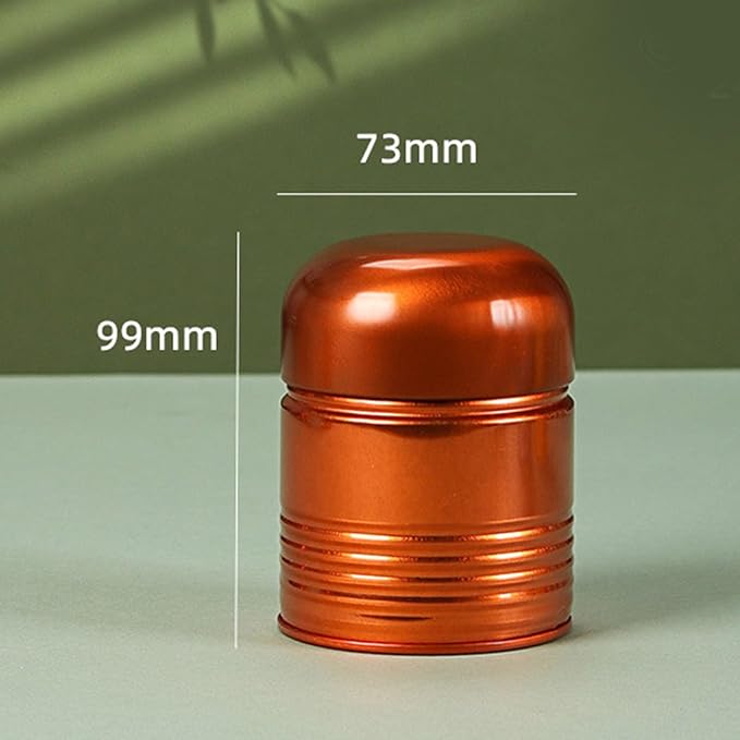 Tea Tin,Round Tea Box Compact Tea Container Convenient Tea Storage Box Tinplate Tea Canister Tea Storage Jar for Various Teas