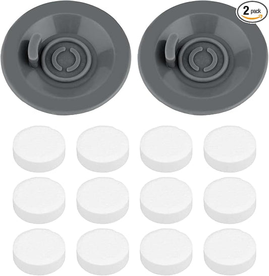 2pcs Espresso Cleaning Discs & 12pcs Cleaning Tablets Compatible with Ninja Luxe Coffee Machine, Silicone 54mm/2.13in Espresso Backflush Disc Tablets by Unknown