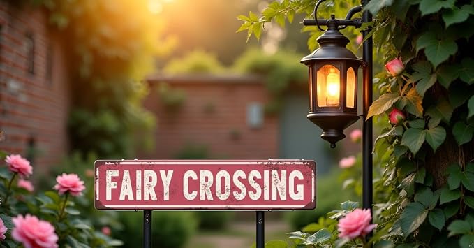 Fairy Crossing Metal Tin Sign (4''x16''), Vintage Plaque Decor Wall Art, Wall Room Decor, Home Restaurant Bar Cafe Decor Dust-proof - Image 8