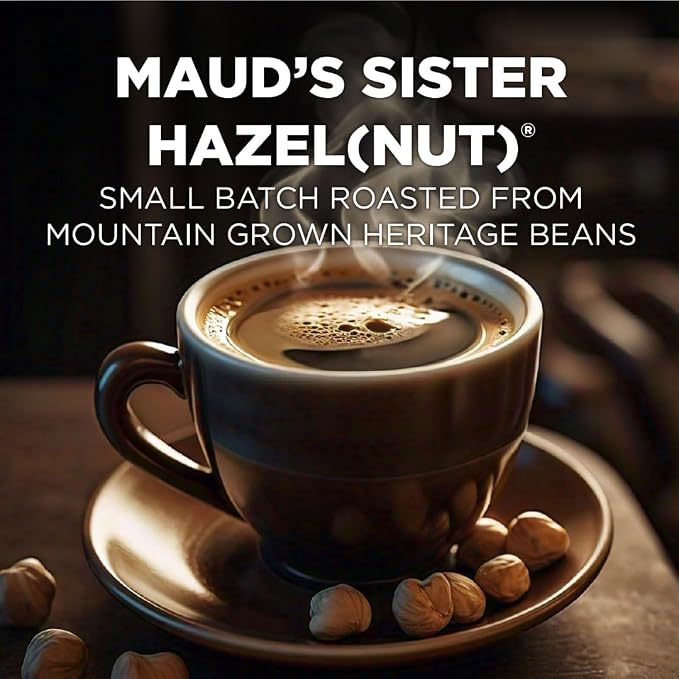 Maud's Sweet Hazelnut Flavored Coffee Pods, 18 ct, Medium Roast Flavored Coffee in Single Serve Pods – 100% Arabica Beans, Compatible with Keurig K Cups Maker - Image 2