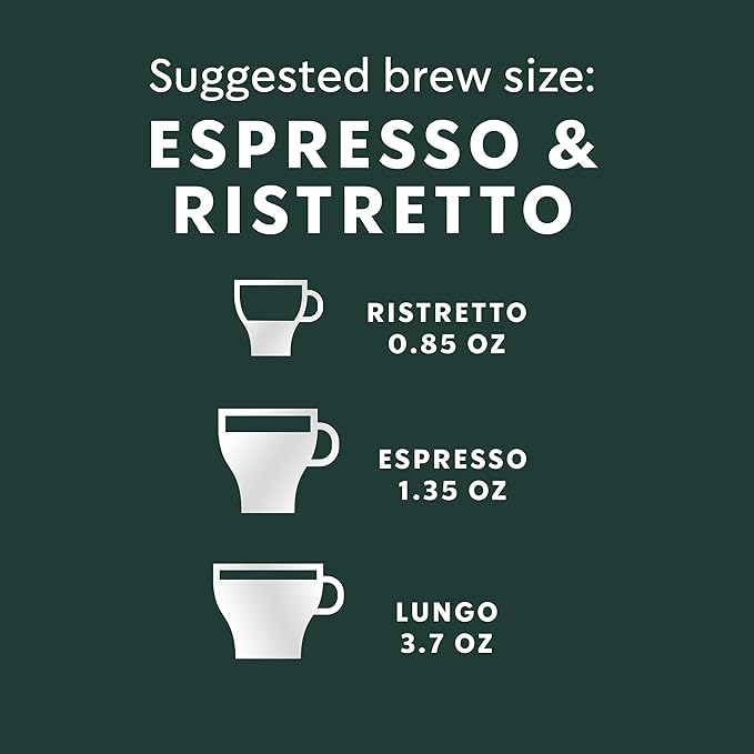 Starbucks by Nespresso Original Line Dark Roast Espresso, 50-count Espresso Pods
