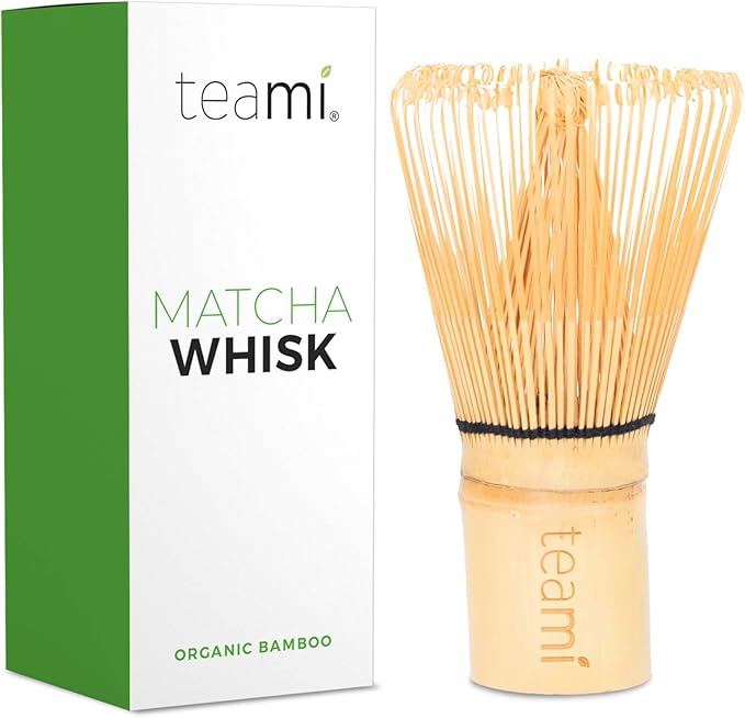 TRADITIONAL HANDMADE ORGANIC JAPANESE BAMBOO WHISK | Best to use with 100% Matcha Green Tea Powder for Perfect Latte's | Strong, Beautiful, & Durable Design