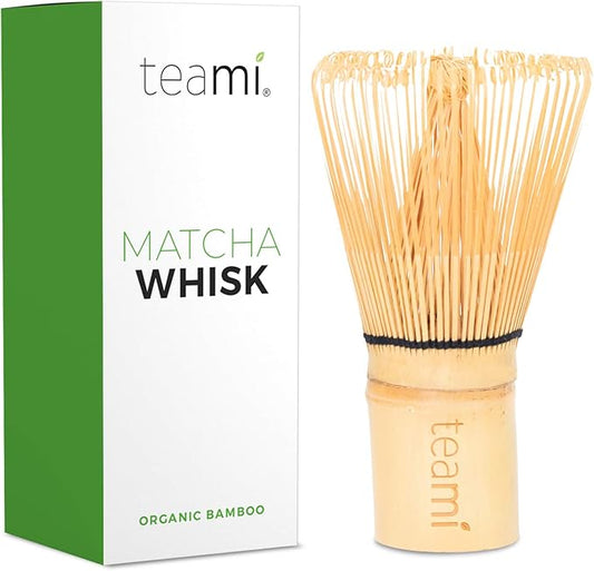 TRADITIONAL HANDMADE ORGANIC JAPANESE BAMBOO WHISK | Best to use with 100% Matcha Green Tea Powder for Perfect Latte's | Strong, Beautiful, & Durable Design