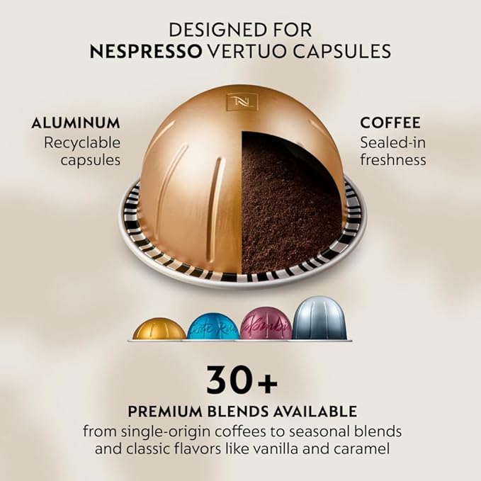 Nespresso Vertuo Next Coffee and Espresso Maker by De'Longhi with Aeroccino Milk Frother, White