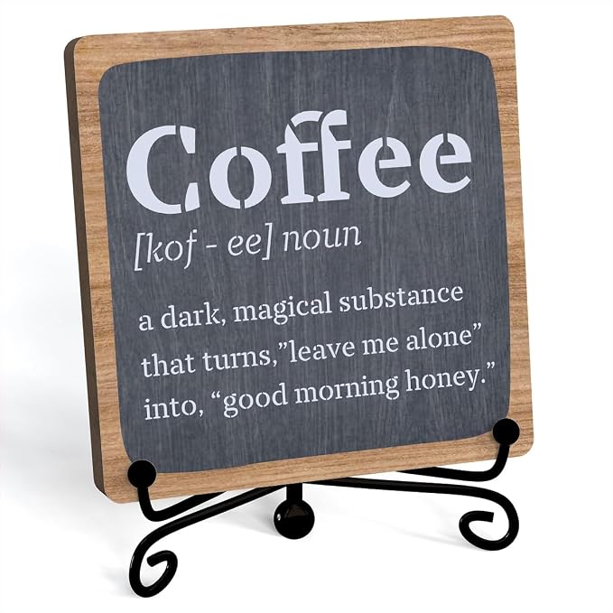 Coffee Bar Accessories, Coffee Decor, Farmhouse Bar Accessories (C15) - Image 2