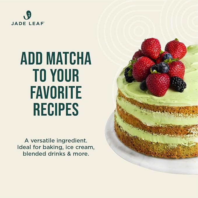 Jade Leaf Matcha Organic Culinary Grade Matcha Powder - Japanese Green tea for Baking, Smoothies, Lattes, and Skin Care, 454g / 16 Ounce Bulk Pouch (Pack of 1)