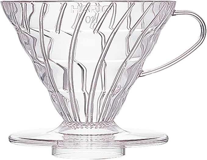 Hario V60 Plastic Coffee Dripper, 02, Clear