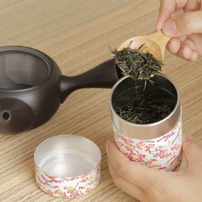KIMIKURA Japanese Tea Canister [Colorful] 70-100g Tea Capacity -Airtight Tin from Japan | Japanese Tea