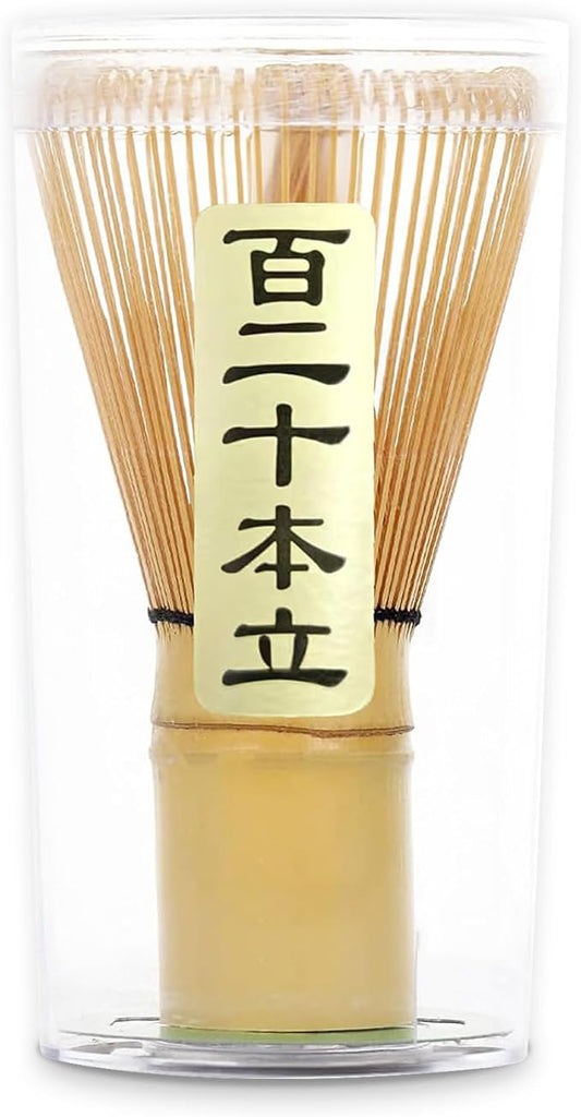 Matcha Whisk - Bamboo Whisk Handcrafted Traditional Japanese Chasen 120-Prong Stirrer Wisk Mixer for Matcha Powder Ceremonial Authentic Tea Preparation