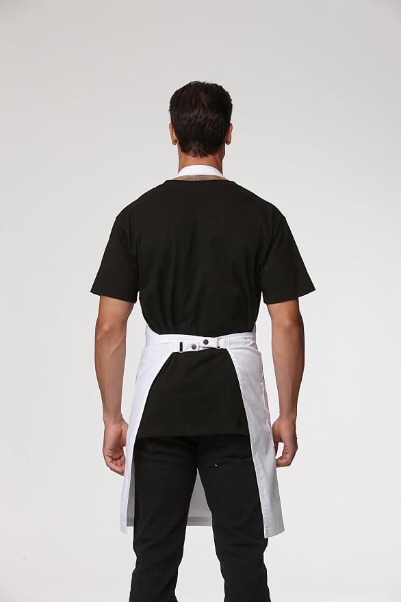Chef Men Canvas Waterproof Apron Pocket 4251GB | Polyester Cotton Canvas Apron for BBQ Grilling Kitchen Cooking, Adjustable Neck, Durable & Comfortable - Image 2