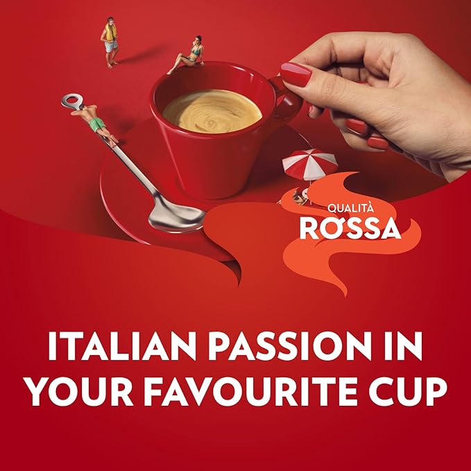 Lavazza Qualit?? Rossa Ground Coffee, Medium Roast, Arabica and Robusta Blend, 8.8 oz Brick