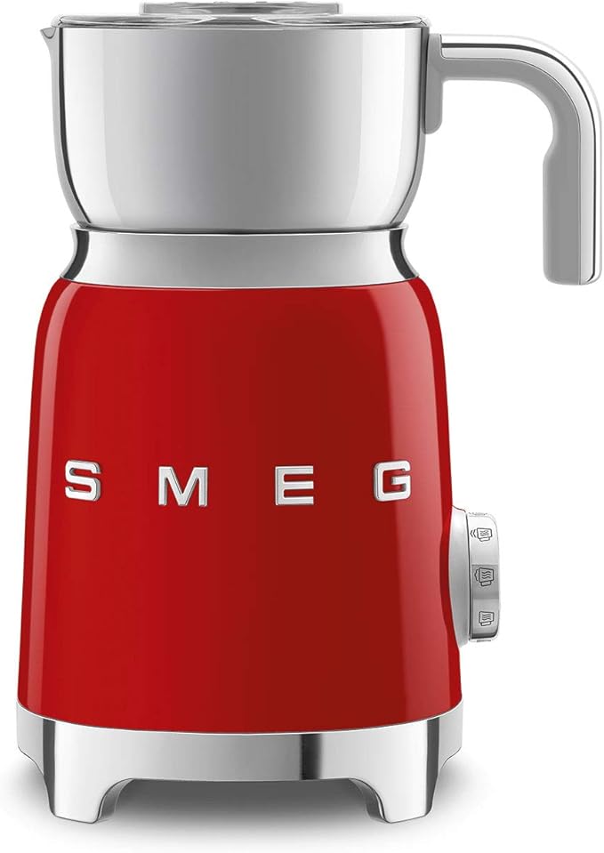 SMEG 50's Retro Milk Frother MFF01RDUS, Red