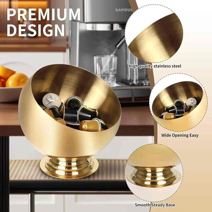 Coffee Pod Holder-Coffee Pod Storage-K Cup Holder-Espresso Pod Holder-Coffee Pod Organizer（GOLD - Image 4
