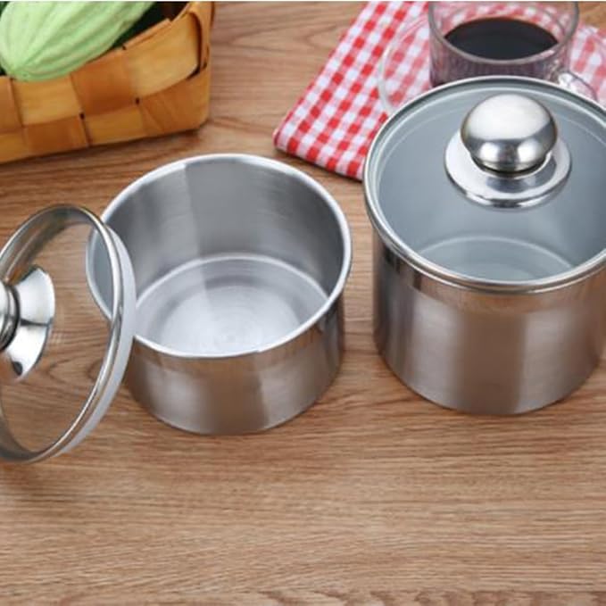 Airtight Food Storage Jar 4.9 Inch Sealed Container with Handle and Silicone Ring for Snacks Coffee Beans Home Kitchen Organization
