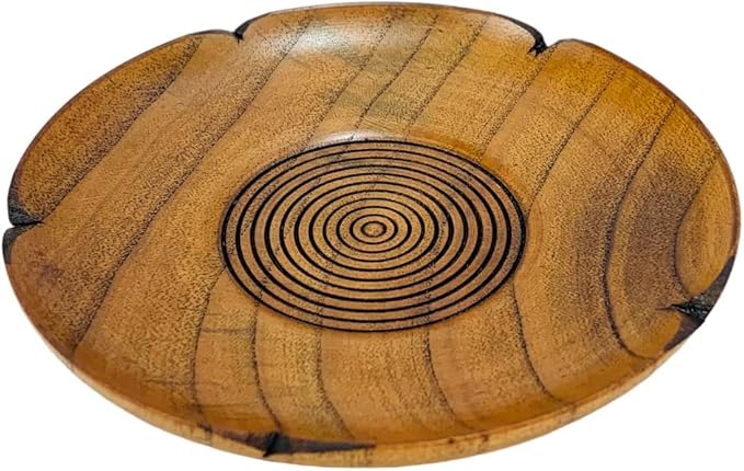 JapanBargain 4103x2, Wooden Tea Cup Saucer Coaster Japanese Zen Style Teacup Saucers, Pack of 2