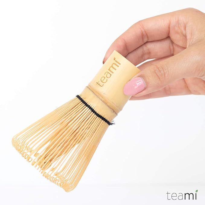 TRADITIONAL HANDMADE ORGANIC JAPANESE BAMBOO WHISK | Best to use with 100% Matcha Green Tea Powder for Perfect Latte's | Strong, Beautiful, & Durable Design