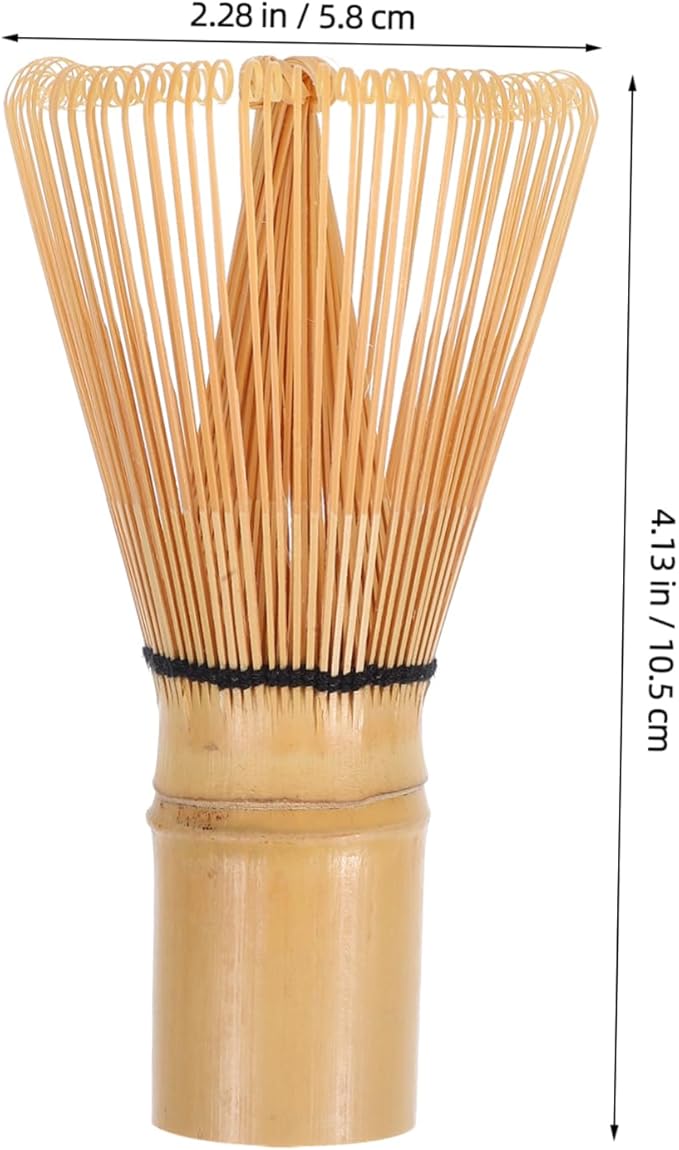 IMIKEYA Traditional Japanese Matcha Whisk Set Bamboo Tea Whisk for Stirring Matcha Authentic Chasen Tool for Tea Ceremony Small Size for Easy Handling