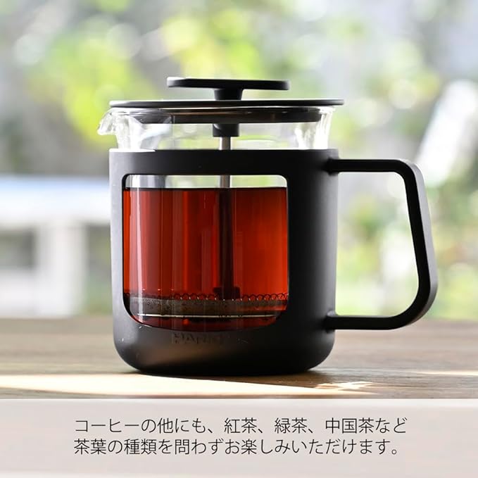 HARIO CPU-2-B CafePress U Heat-resistant Glass, Practical Capacity, 10.1 fl oz (300 ml), Black
