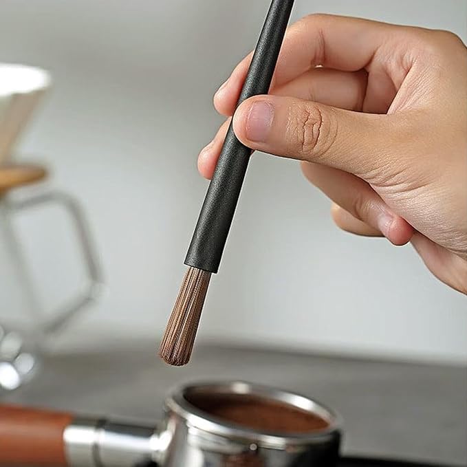 Coffee Grinder Cleaning Brush Coffee Brush Coffee Grinder Brush Cleaner with Wood Handle and Bristles Dusting Espresso Machine Brush Tool Barista Brush for Barista Home Kitchen - Image 5
