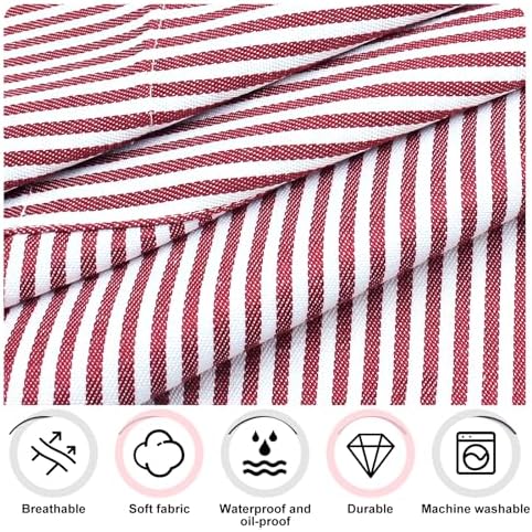 2Pack Adjustable Kitchen Apron for Women Men with 2 Pockets???Cotton-Polyester Blend Bib Aprons for Cooking,Baking - Image 3