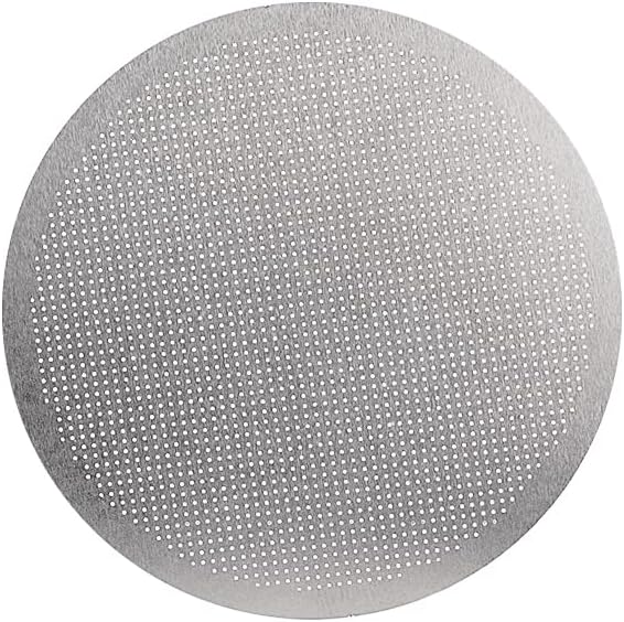 watchget Stainless Steel Reusable Filter Disc Metal Coffee Filter Fit for AeroPress Coffee Makers 1 Pack