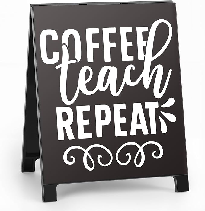 Coffee Bar Accessories Decor: Black Coffee Station Corner Decorations Sign for Office Kitchen Tabletop Shelf