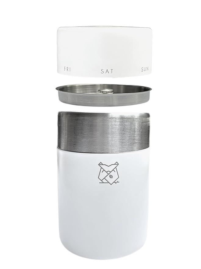 FKRŌ Ami Matcha Canister – Double-Seal Stainless Steel Tea & Coffee Storage Tin for Matcha Powder, Loose Tea & Spices