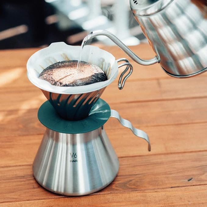 Hario Outdoor V60 Metal Dripper, 02 Silver