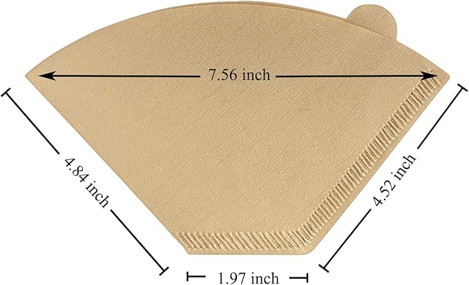 Coffee Filters #4,Cone Coffee Filters 8-12 Cup,100 Count Unbleached Disposable for Pour Over and Drip Coffee Maker