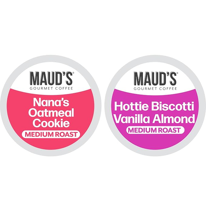 Maud’s Oatmeal Cookie & Almost Biscotti Flavored Coffee Pods Variety Pack, 36 ct, Medium Roast Single Serve Pods – 100% Arabica Coffee, Compatible with Keurig K Cups Maker - Image 7