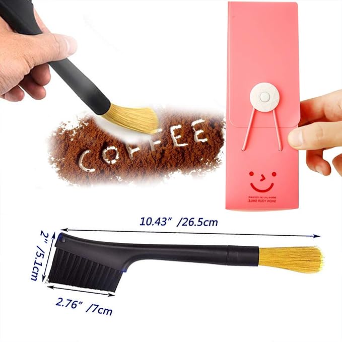 Powder Cleaning Brush Tools,Coffee Bean Grinder Brush and Counter Sweep Brush - Image 2