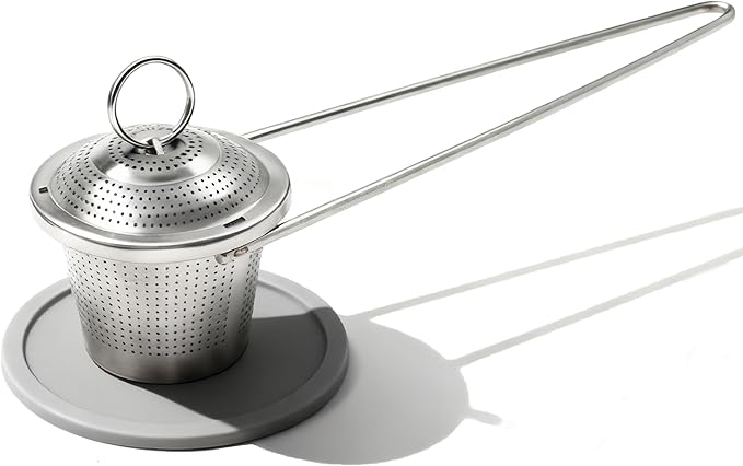 Easy Scoop Tea Infuser with Handle for Loose Leaf Tea, 304 Stainless Steel Tea Strainer Spoon Tea Steeper for Cup and Mug