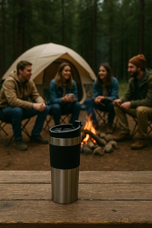 Portable coffee maker, french press, Insulated Mug with double Wall Stainless Steel, 16oz,. Tumbler, French press Mug, Portable coffee mug, Coffee maker, Coffee press