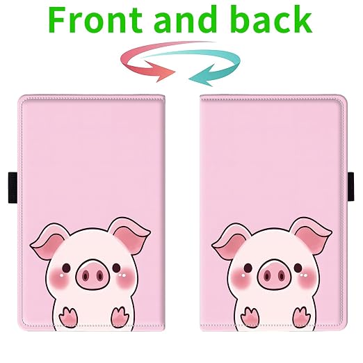 Server Books for Waitress, with 7 Large Pockets, Waiter Serving Book, Waitstaff Server Order Pads, Cute PU Leather Server Book with Pen Holder Fit Server Apron,Cute Pig - Image 2