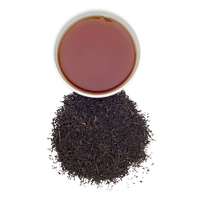 Harney and Sons English Breakfast Loose Black Tea – 16 oz Loose Leaf, Pure China Keemun, Bold, Full-Bodied Flavor, Great for Hot, Iced, or Teapot Brewing, Caffeinated