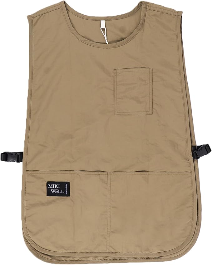 Waterproof Unisex Cobbler Apron with 4 Pockets Vest Style Ultralight Chef Waiter Work Overalls by MIKIWELL