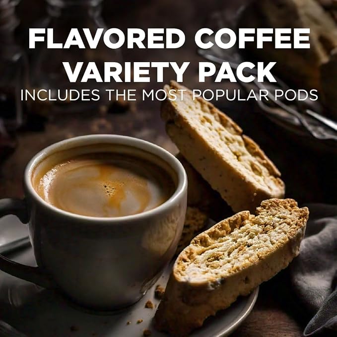 Maud's Flavored Coffee Pods Variety Pack, 40 ct, 9 Assorted Flavors, Medium Roast Flavored Coffee in Single Serve Pods – 100% Arabica Beans, Compatible with Keurig K Cups Maker - Image 2