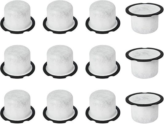 RAWILL 12PCS Water Filter Replacement, Compatible with Café and GE Profile Grind & Brew Machine, Coffee Maker Filters Charcoal for C7CGFLTR