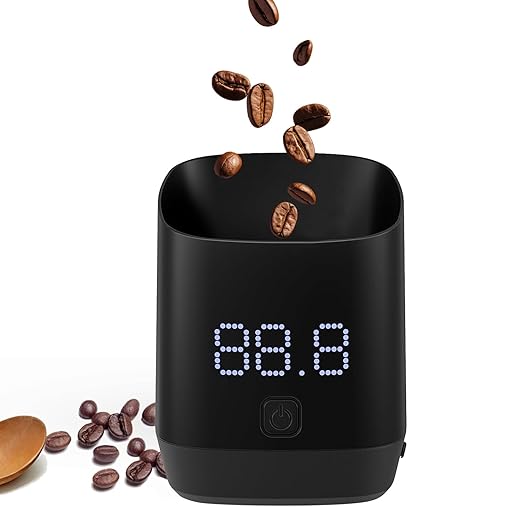 Digital Coffee Scale, Precision 500/g0.1g Coffee Bean Dosing Cup with LED Scale, Espresso Coffee Maker Accessory for Home Barista