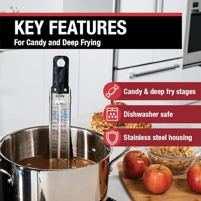 CDN TCG400 - Candy & Deep Fry Ruler Thermometer