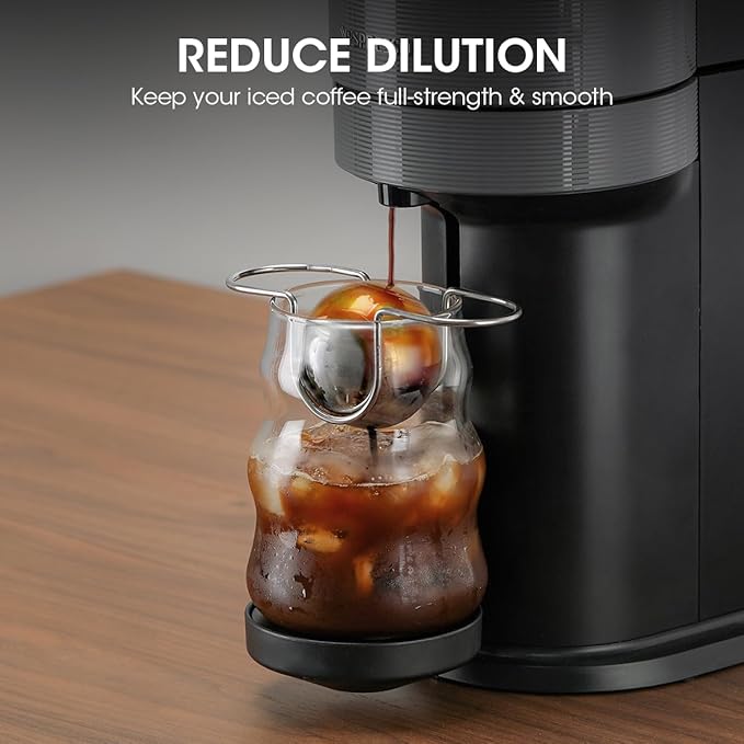 AIEVE XL Espresso Cooling Ball, 2 Pack Upgraded Large Coffee Chiller, Stainless Steel Chilling Ball Iced Coffee Accessories Espresso Accessories for Nespresso Breville Espresso Machine - Image 3