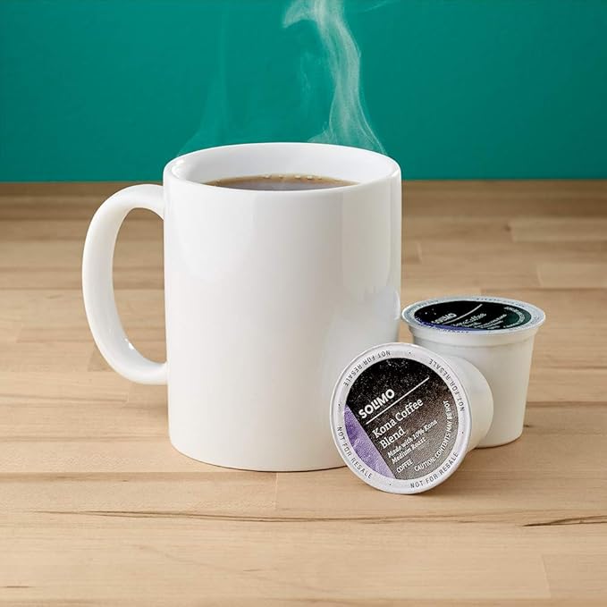 Amazon Brand - Solimo Light and Medium Roast Coffee Pods (Kona, Breakfast, Donut), Compatible with Keurig 2.0 K-Cup Brewers, 100 Count (Pack of 5)