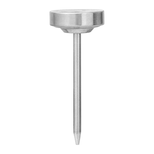 Escali AHS1-4 Easy Read Mini Steak Thermometer Set, Dial Reads Rare, Medium & Well, Dishwasher Safe, Silver