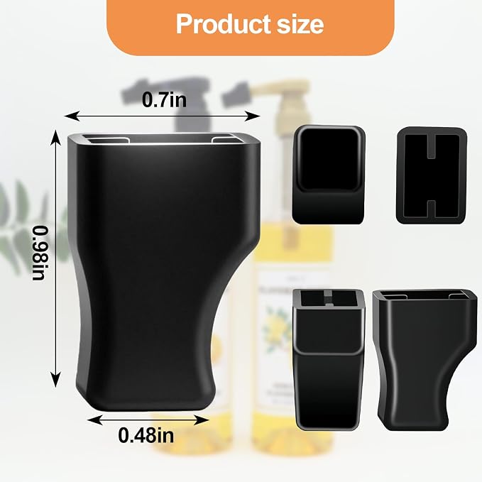 25 Pcs Coffee Syrup Pump Tip Covers Black Rubber Seal Caps for Coffee Syrup Bottles Fits Most Pump Tips, Keep Sugar Condiments Olive Clean Preserved for Barista, Café, Home Use - Image 2