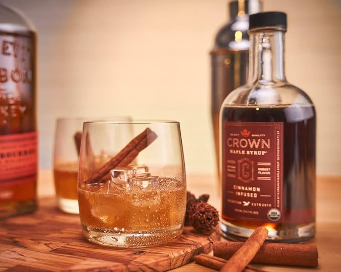 Crown Maple Certified Organic Cinnamon Infused Maple Syrup, Pure, Non-GMO Pairs well with Pancakes, Flavor Cocktails, Sticky Buns, Waffles, 25 Fl Oz (Pack of 1) - Image 6