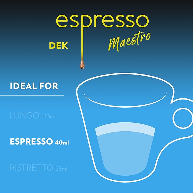 Lavazza Espresso Maestro Decaf (DEK) Aluminum Capsules Compatible with Nespresso* Original Machines, Medium Espresso Roast, Arabica and Robusta Blend, Packaging Vary,10 Count(Pack of 12)