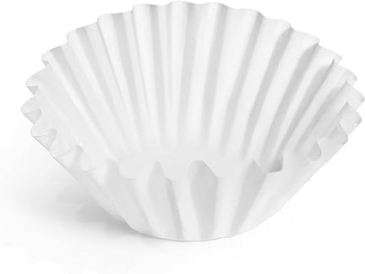 Fellow Aiden Precision Coffee Maker Paper Filters – 50 Count Flat Bottom Basket Filters for 8-12 Cup Drip Coffee Makers, Disposable, No Sludge Clean Brew, White