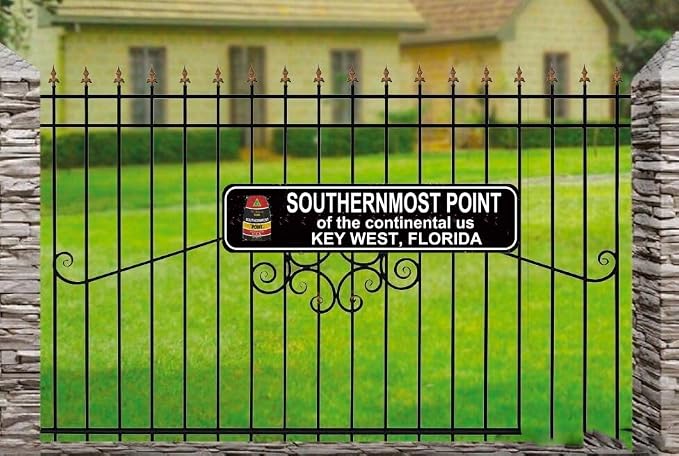 Southernmost Point Key West Florida Sign - Vintage Metal Wall Art - 16x4 Inch Beach Decor for Home, Bar or Coastal Cottage - Image 3